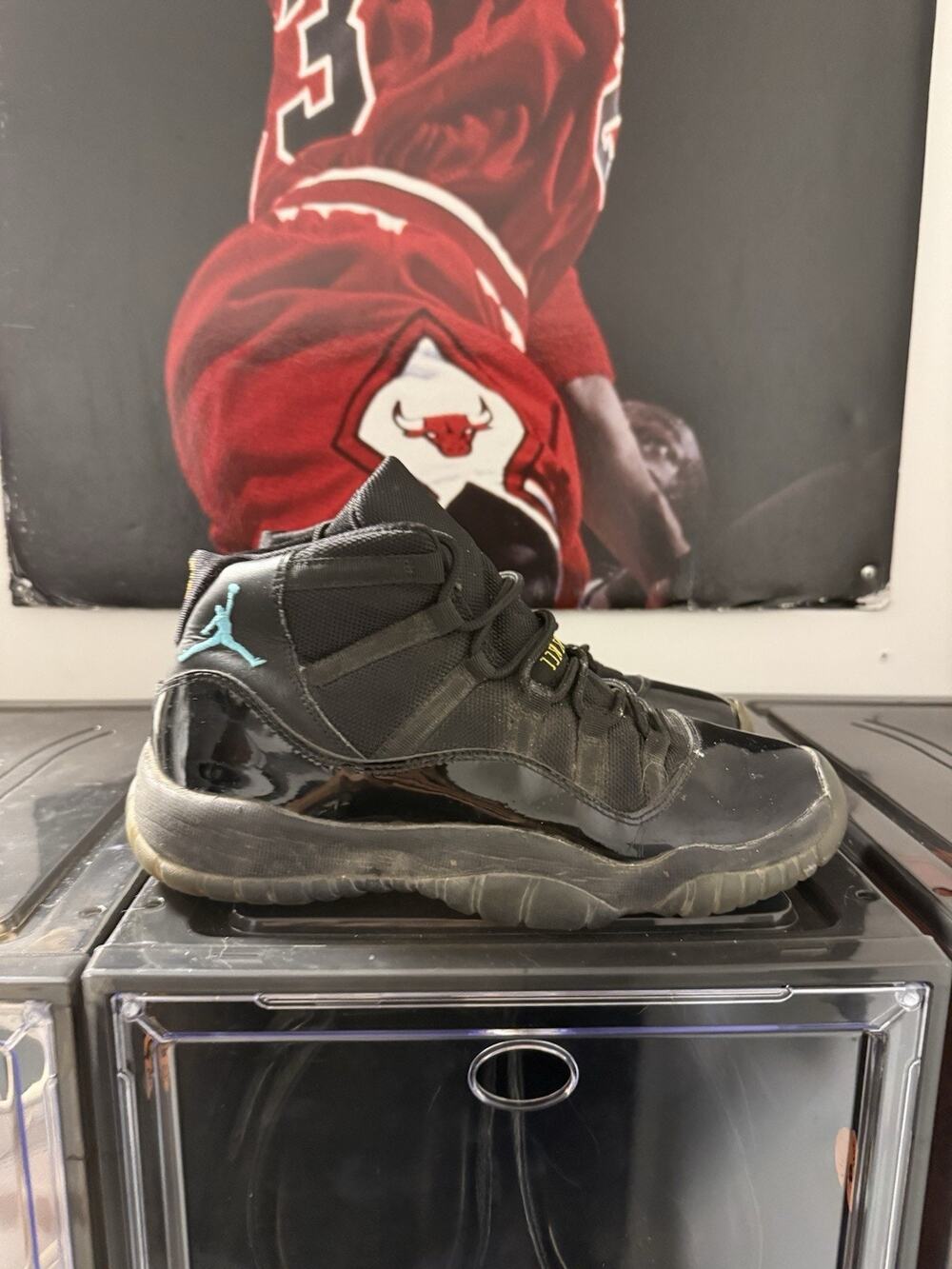 Nike Air Jordan 11 Retro Gamma Blue 2013 Size 6Y 378040-006 Needs Reglue